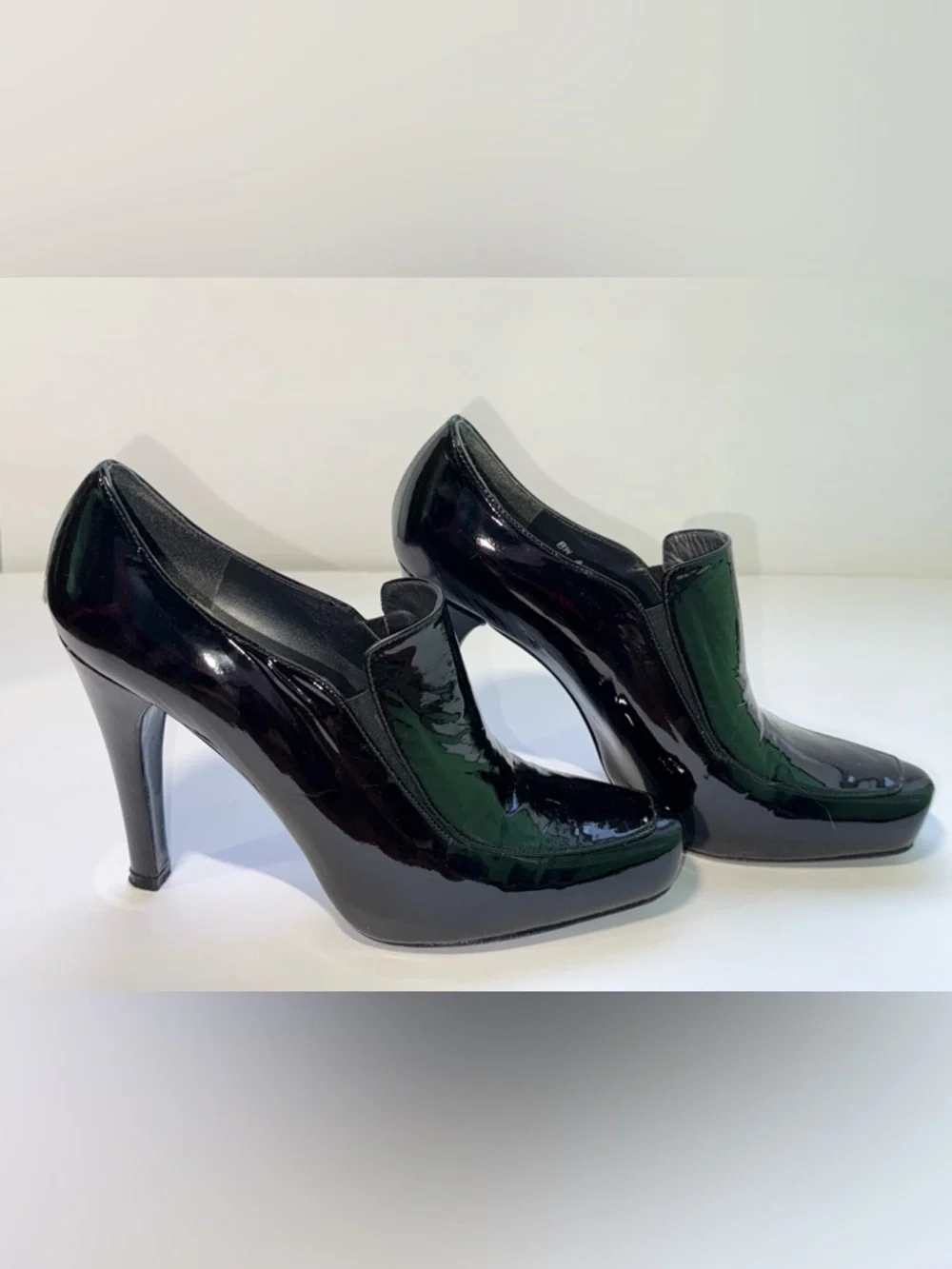 Stuart Weitzman Black Patent Leather Platform Stiletto Pumps – Size 8.5